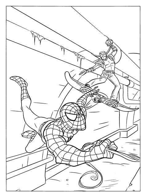 Spiderman Printable Coloring Sheets